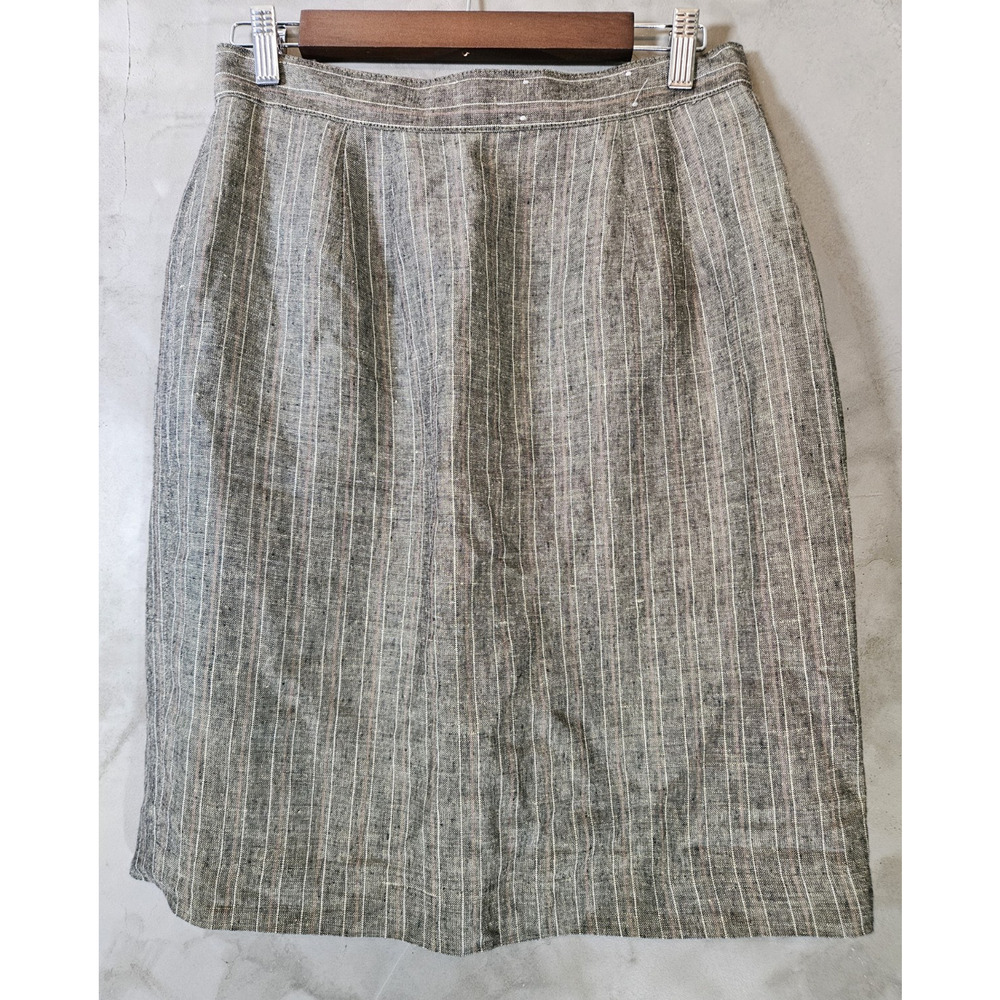 Amanda Smith Petites Women’s Linen/Rayon 12P Pencil Skirt
